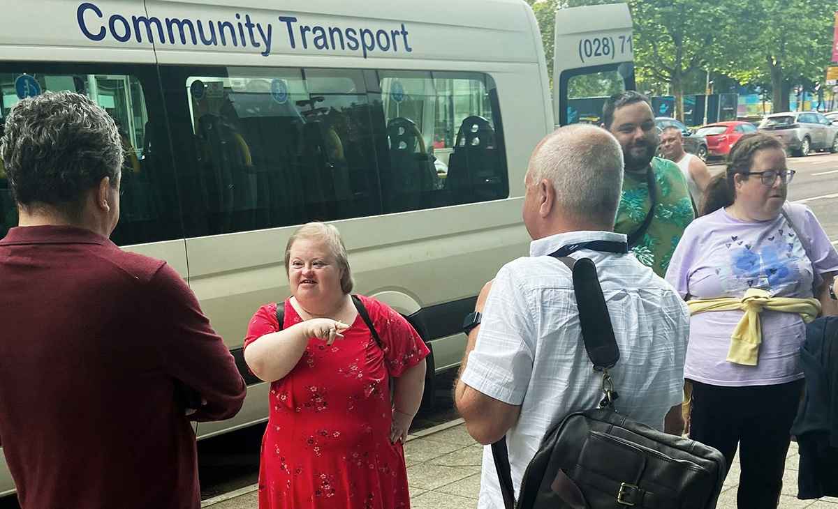 The Derry musicians arrive at Ulster University